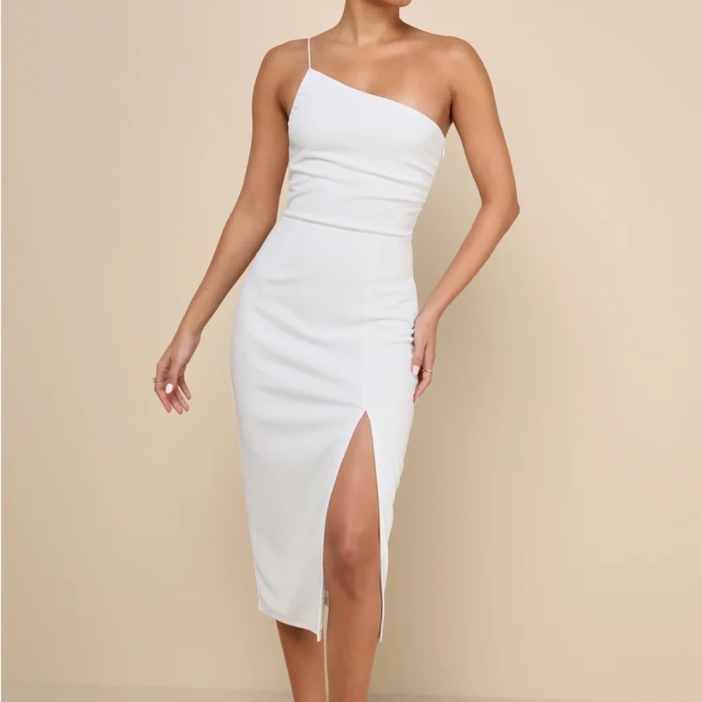 WORN ONCE ‼️ White Midi Dress